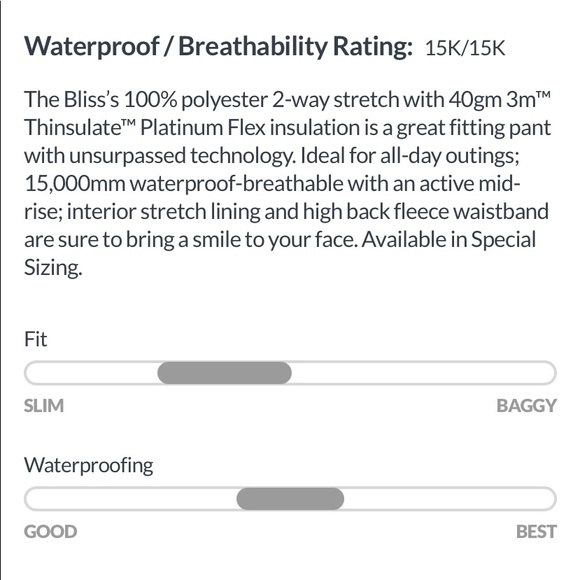 NWOT Obermeyer Bliss Pants, 14 long - Picture 14 of 15